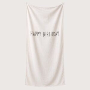Leinentuch "HAPPY BIRTHDAY"